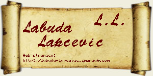 Labuda Lapčević vizit kartica
